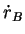 $\dot{r}_B$